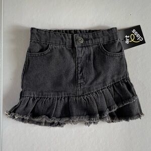 Art & Class Toddler Girl Two Piece Jean Skirt Sz 18 Months